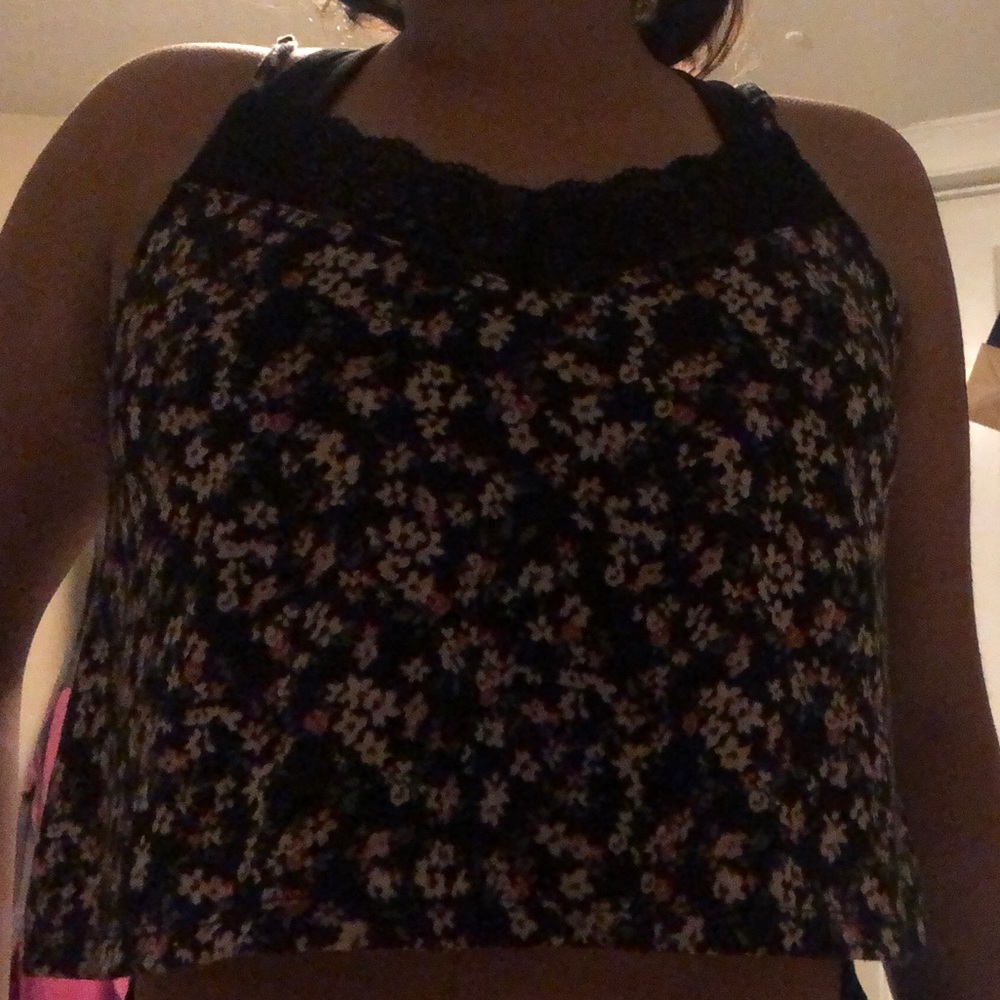 floral crop top